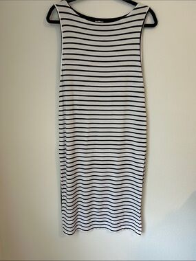 Chico's Black & White Striped dress
